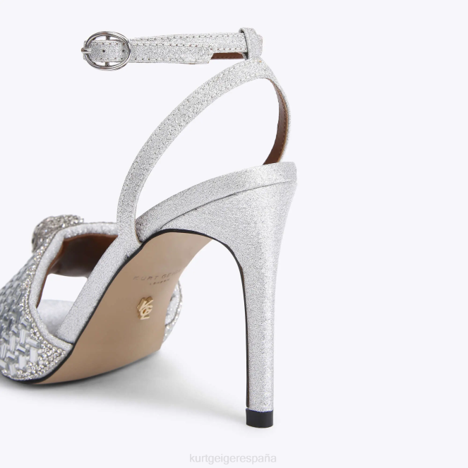 Kurt Geiger mujer sandalia kensington londres 2LPR412 | calzados combinación de plata